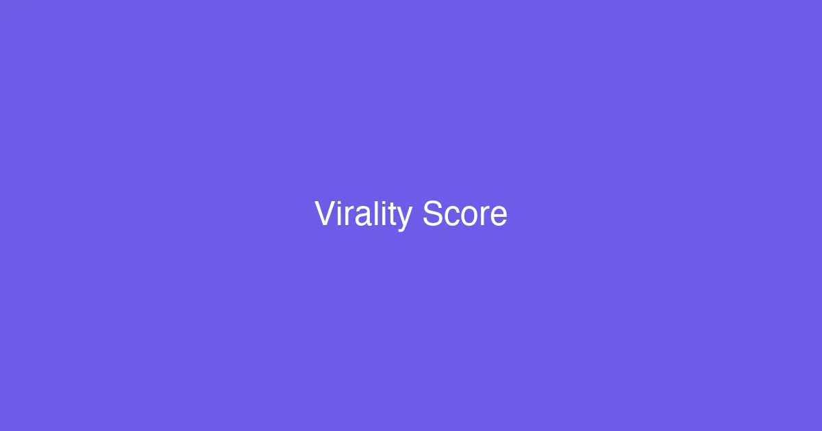 What Is a Virality Score?